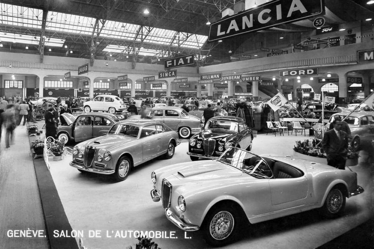 Curbside Classic: 1952 Lancia Aurelia B20 GT – Groundbreaking And Breathtaking 21 Lancia Ausstellungsstand Salon Genf 1955