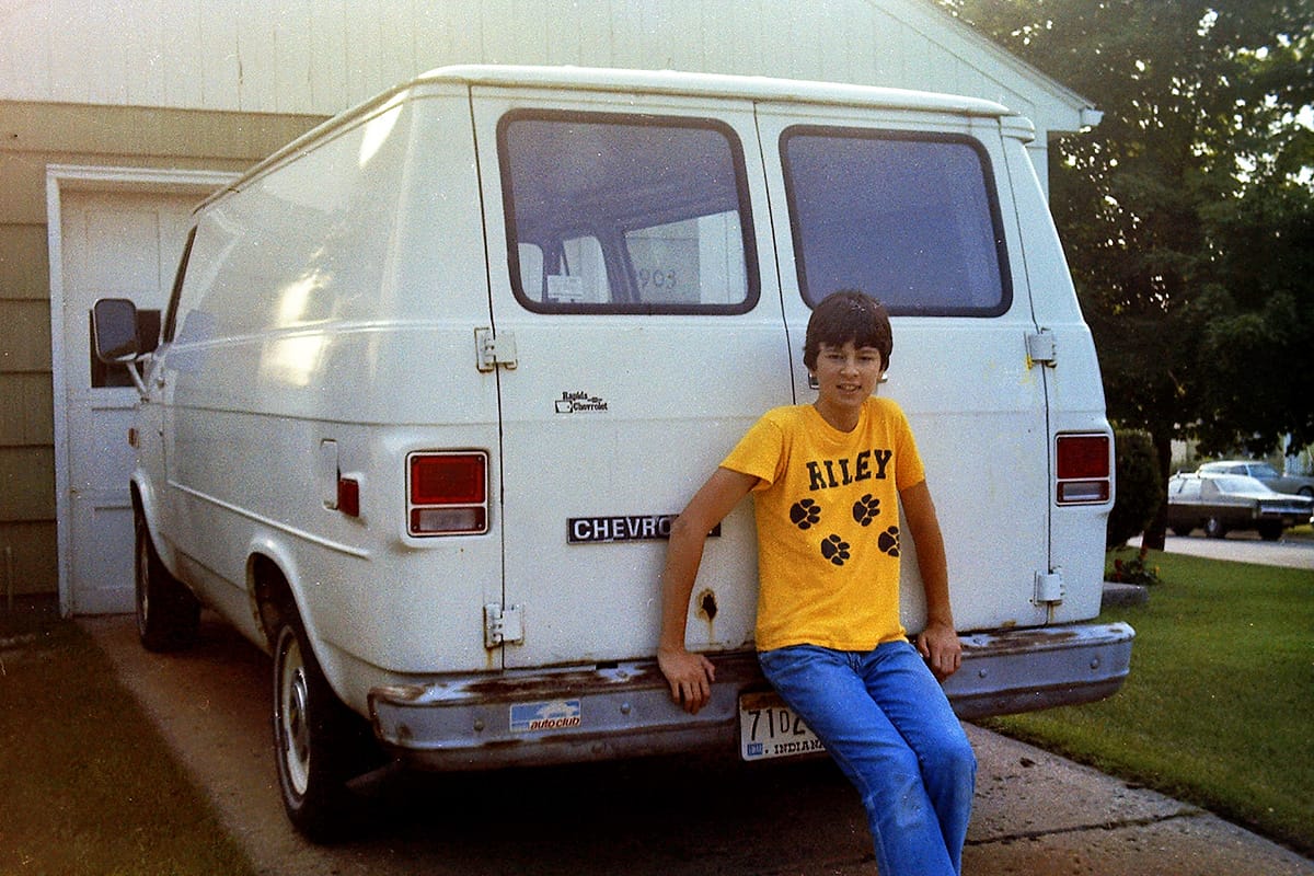 Me on the van