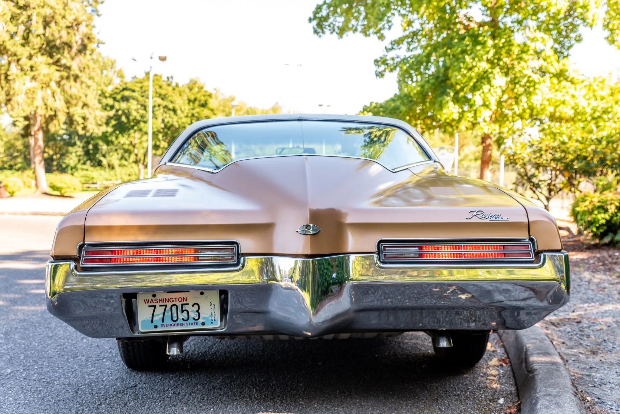 1973 Buick Riviera GS Stage 1 With Rare MaxTrac Traction Control: No Fishtailing In Your Boattail 5 Rear view of a 1971 Buick Riviera