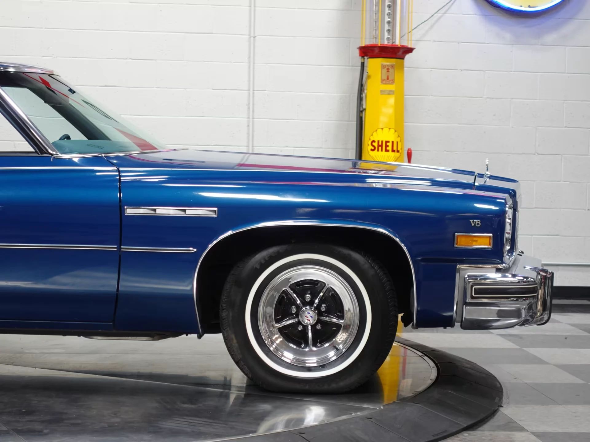 1976 Buick LeSabre V-6: Why Did Buick Build This Rare, Slow, Massively Underpowered Big Car? 15 Front end of a blue 1976 Buick LeSabre, seen from the right