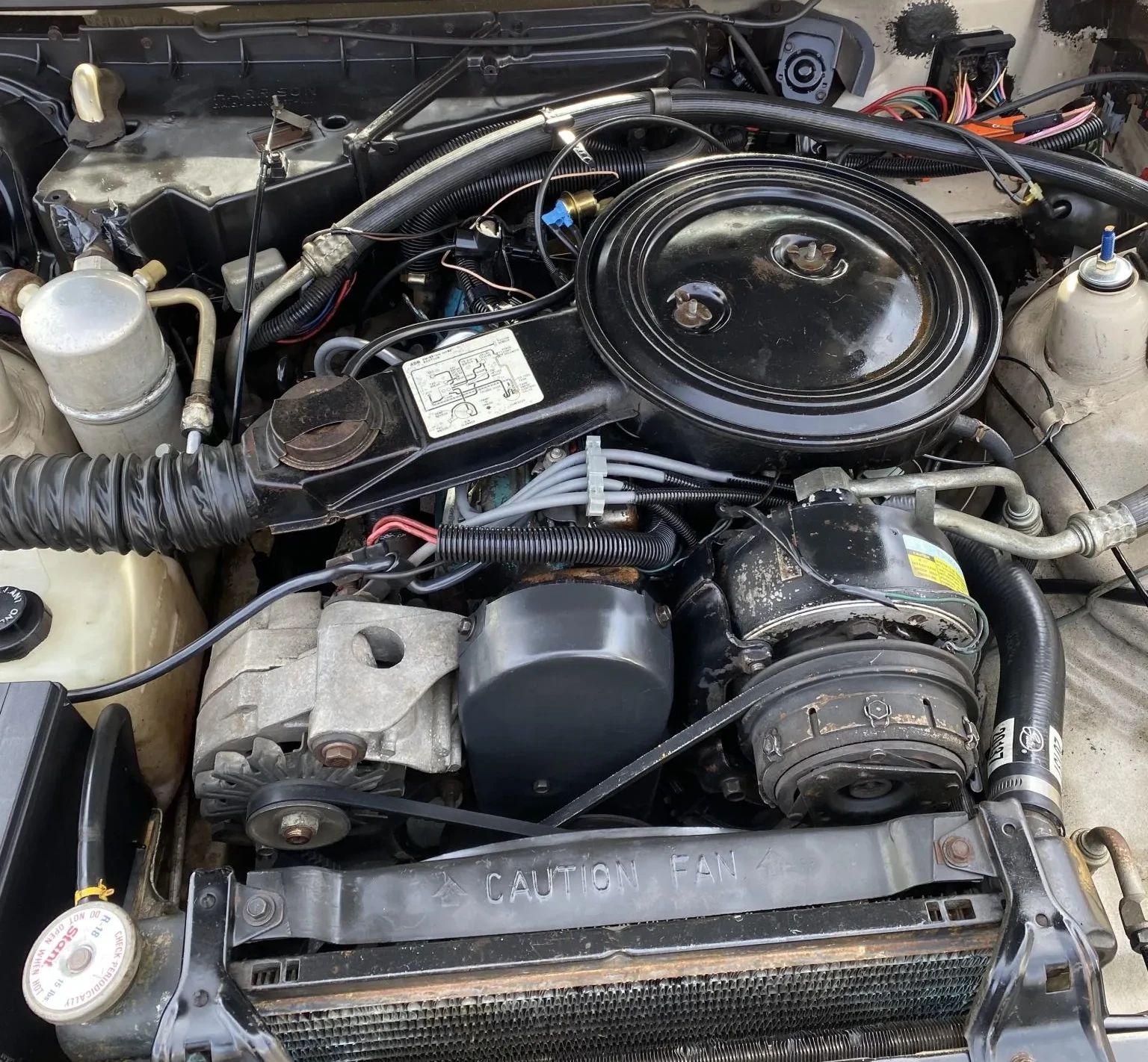 Engine of a 1981 Chevrolet Chevette Scooter