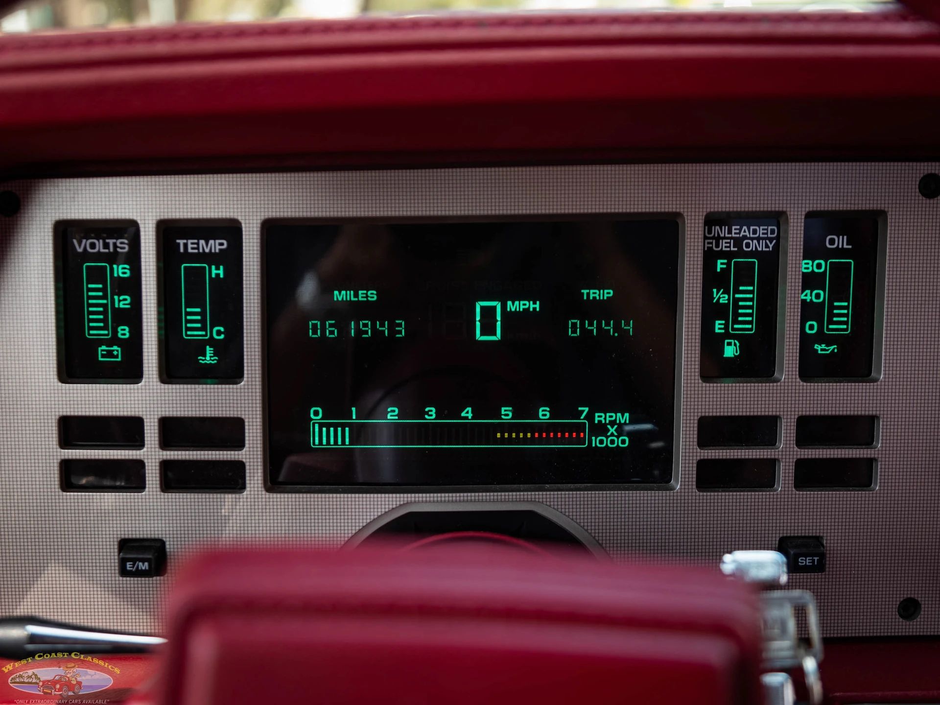 1988 Cadillac Cimarron: The Nicest Surviving Example Of Cadillac's Most Embarrassing Car 16 Electronic instrument cluster of a 1988 Cadillac Cimarron