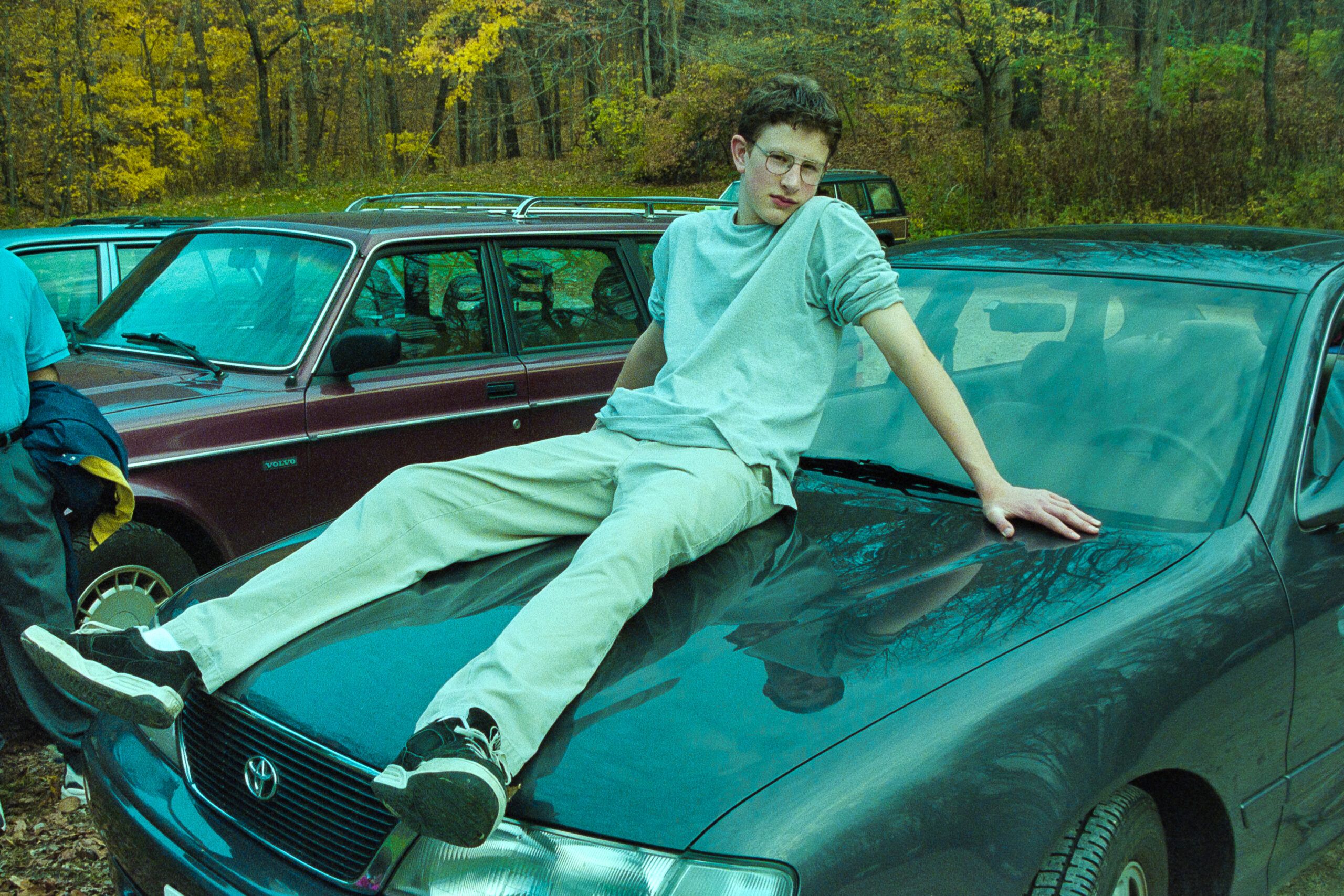 My 1995 Toyota Avalon: Toyota's First Full-Size Car Was Bigger, But Not TOO Big 3 1995 Avalon with Adam on hood scaled