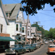Vintage 1950s & 1960s Postcards of American Downtowns Main Street, Vineyard Haven, Massachusetts.