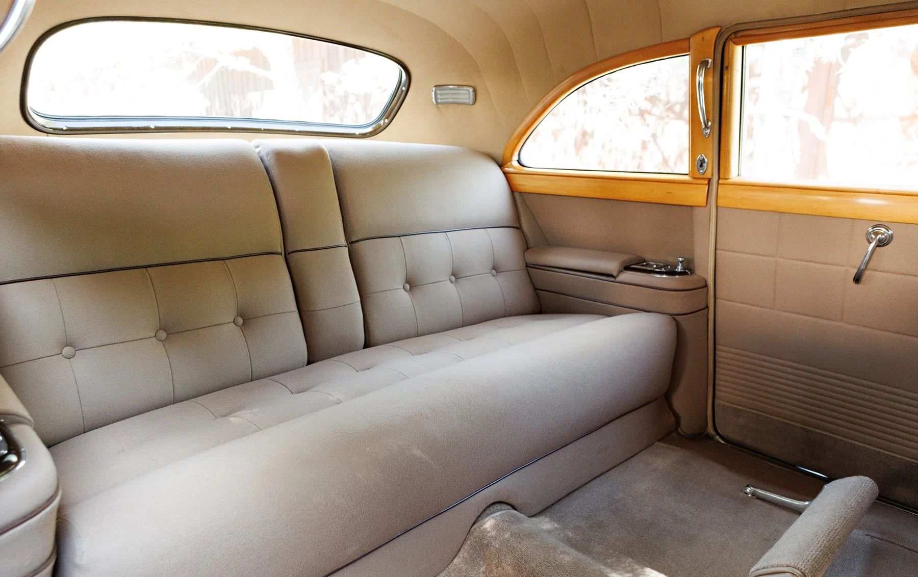 A Cadillac Woodie Sedan? This Wood-Paneled 1951 Cadillac Series 75 Was Once Owned By Gene Autry 9 Back seat of a 1951 Series 75