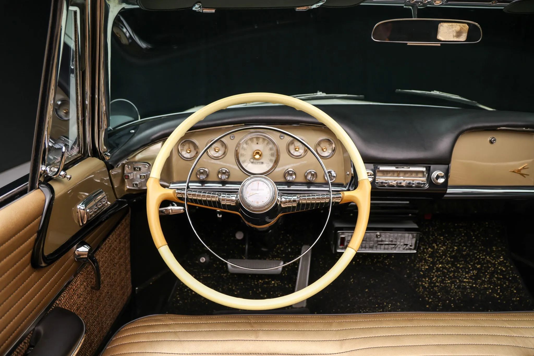 Dashboard of a 1956 DeSoto convertible