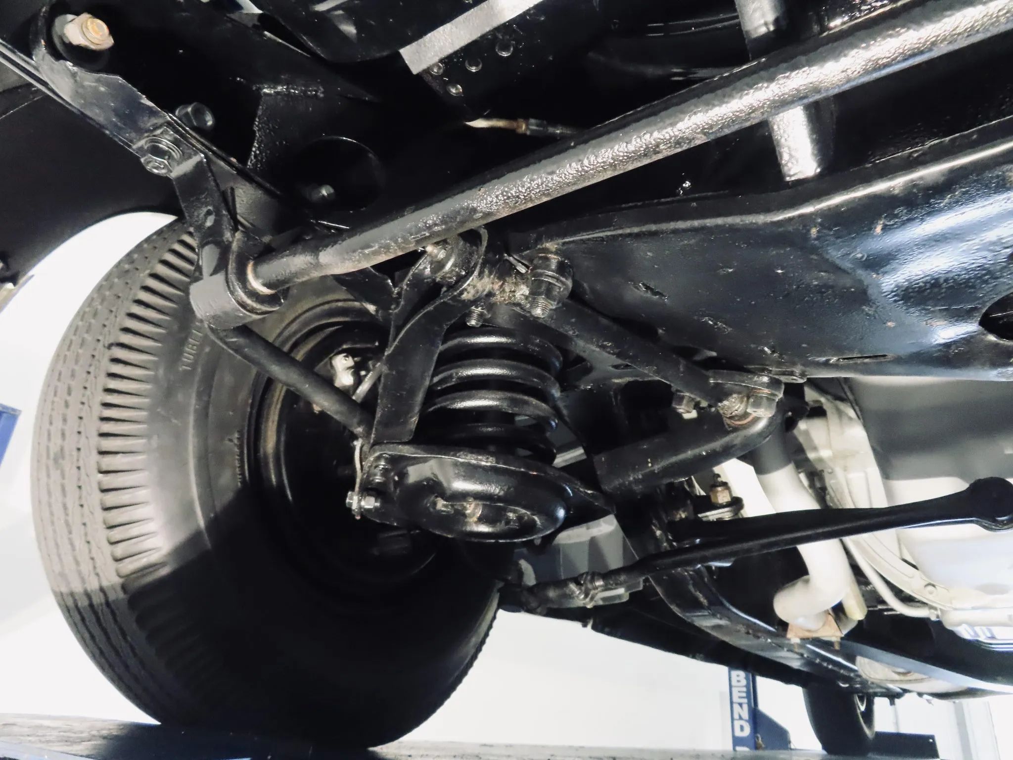 Coil spring front suspension of a 1956 DeSoto