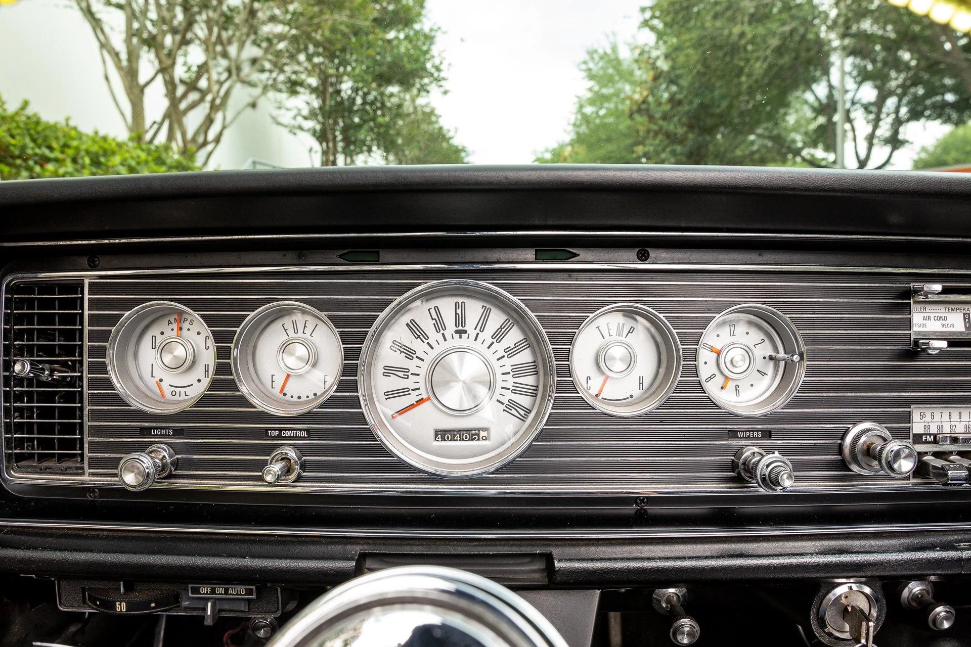 Instrument panel of a 1966 Mercury