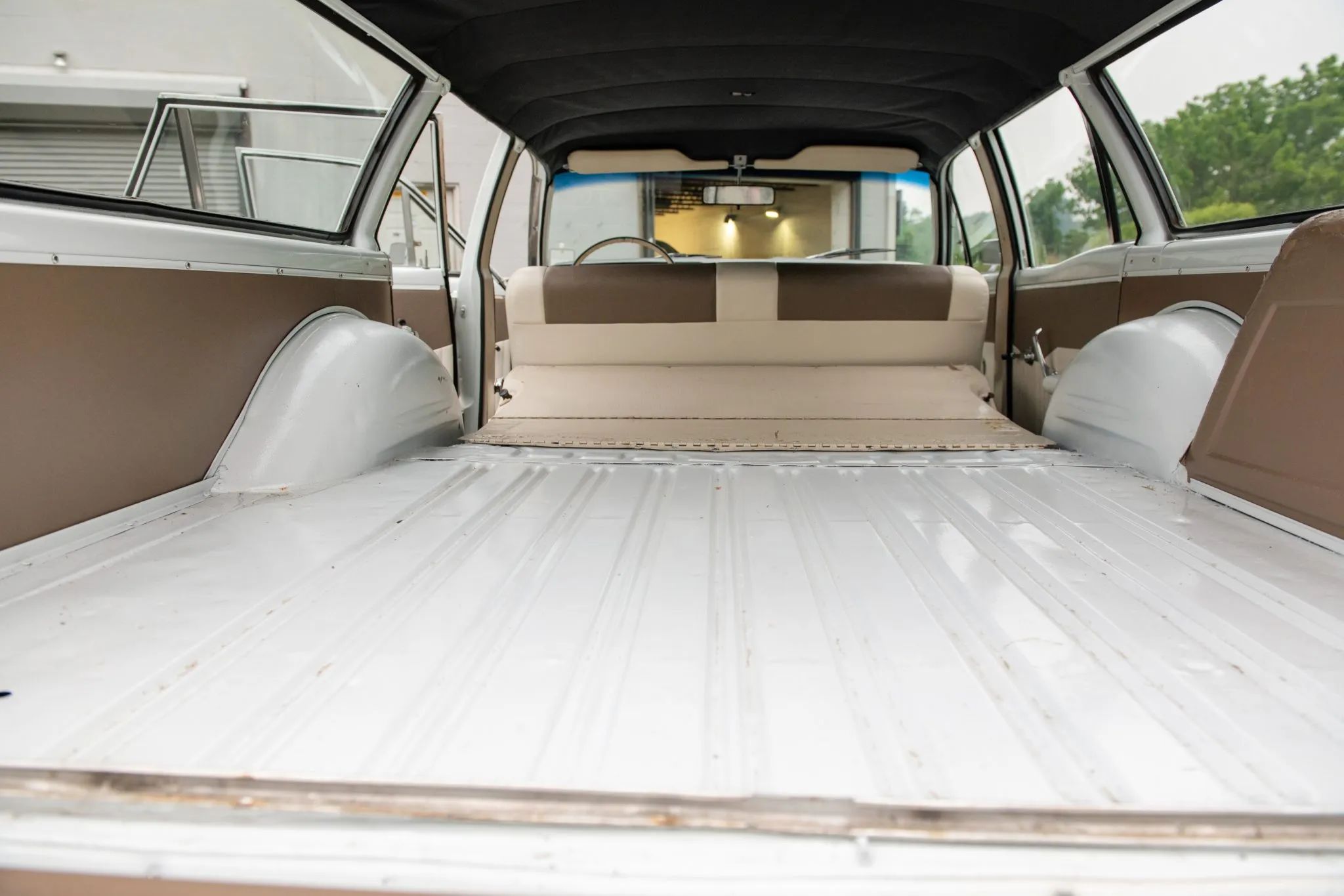 1967 Ford Fairlane Squire 3-Speed: Rare Midsize Stick-Shift Faux Woodie Wagon, But Why Did It Sell For $20K? 16 Cargo area of a 1967 Falcon wagon
