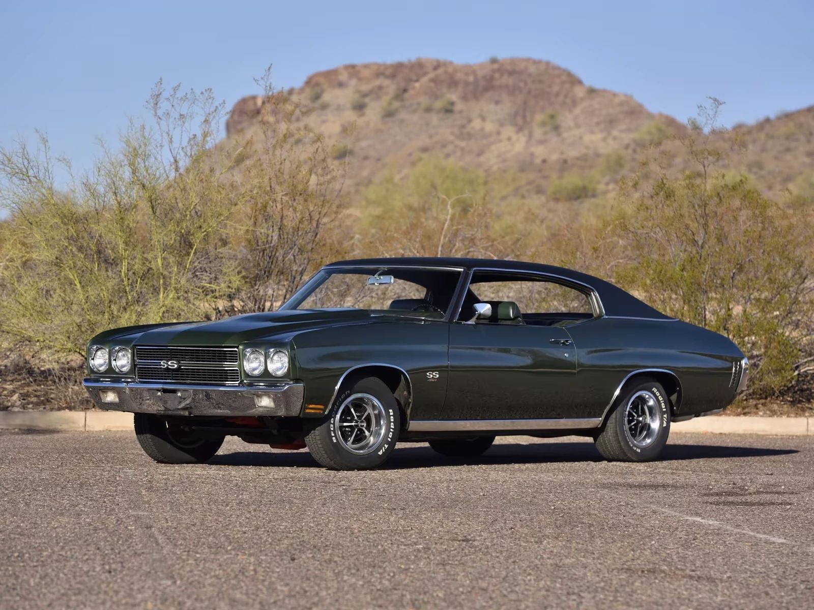 What Really Killed Muscle Cars In The '70s - Two Vintage Articles Try To Explain: "The Insurance Squeeze" And "What Price Muscle" 2 Left front 3q view of a green 1970 Chevrolet Chevelle