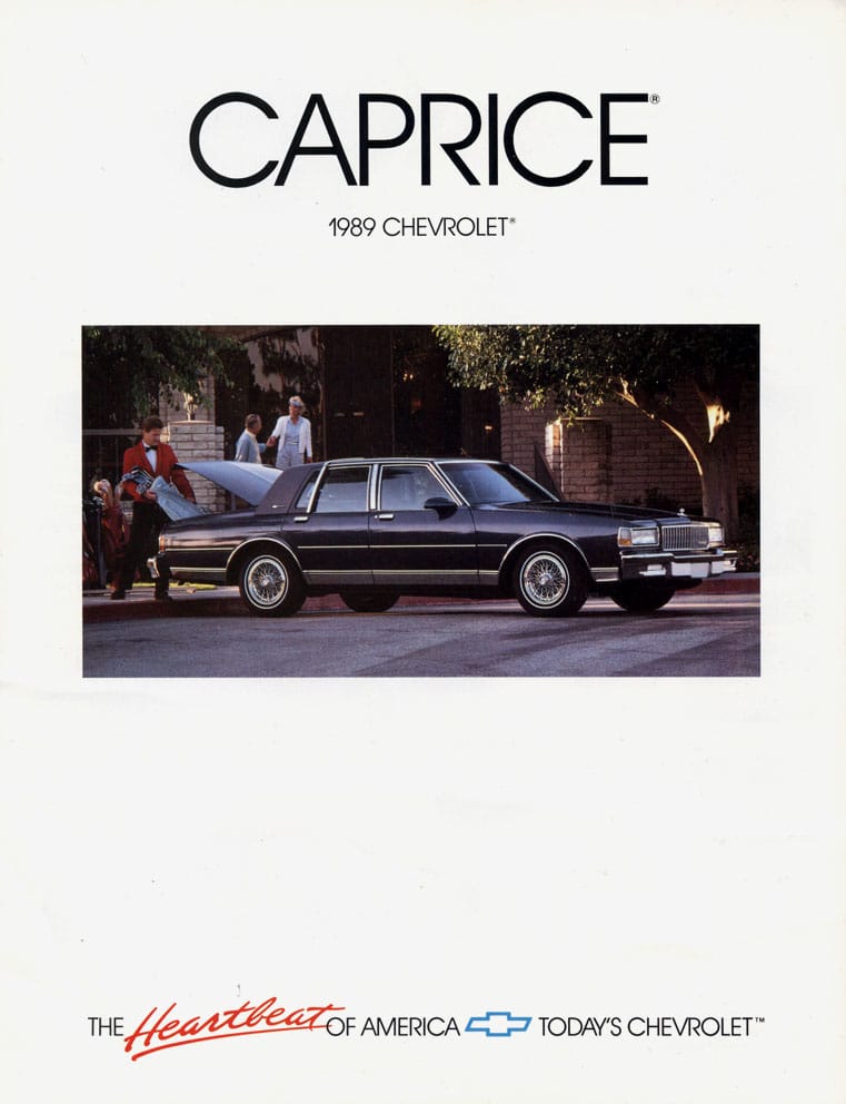 Curbside Musings: 1989 Chevrolet Caprice Classic Brougham – Boxes 2 1989 Chevrolet Caprice brochure pages as sourced from www.oldcarbrochures.org.