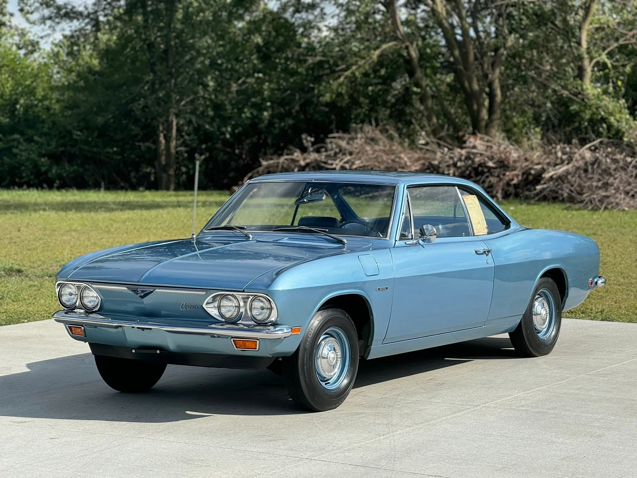 Ultra-Low-Mileage 1969 Chevrolet Corvairs: More Common Than You'd Expect 1 PIcture of low-mileage 1969 Chevrolet Corvair 500 Coupe in blue