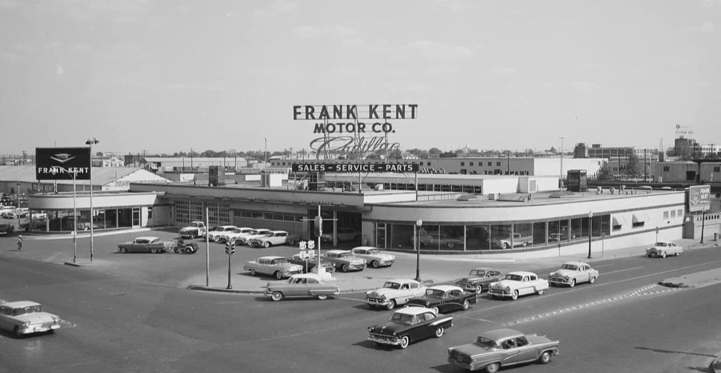 Vintage Photos Of A Cadillac Dealership At The Height of 1957 Luxury 5 Exterior photo of Frank Kent Motor Co. Cadillac in 1957