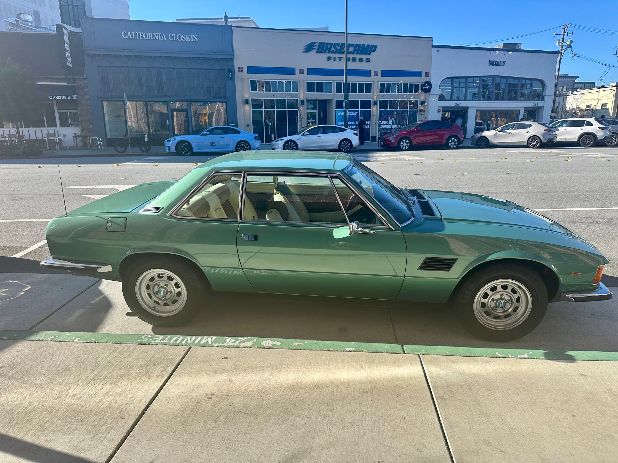 Curbside Classic: De Tomaso Longchamp - Beautiful, Rare, Fast And Long Underappreciated 1 Photo of a De Tomaso Longchamp parked on the street.