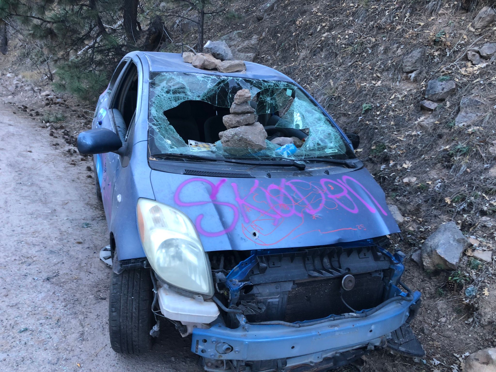 This Toyota Yaris Didn't Quite Make It To The Hot Springs 7 IMG 4476