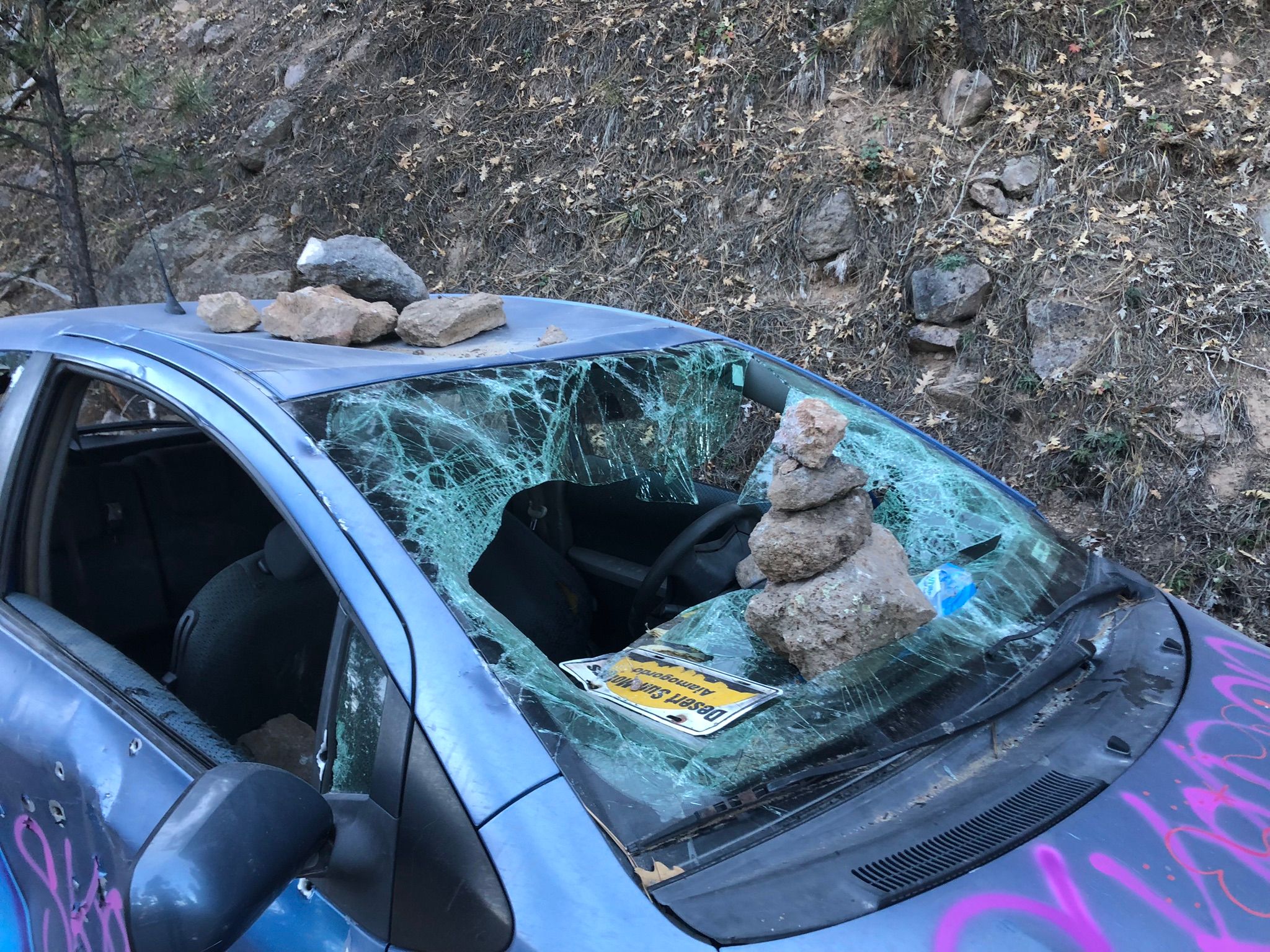 This Toyota Yaris Didn't Quite Make It To The Hot Springs 4 IMG 4477