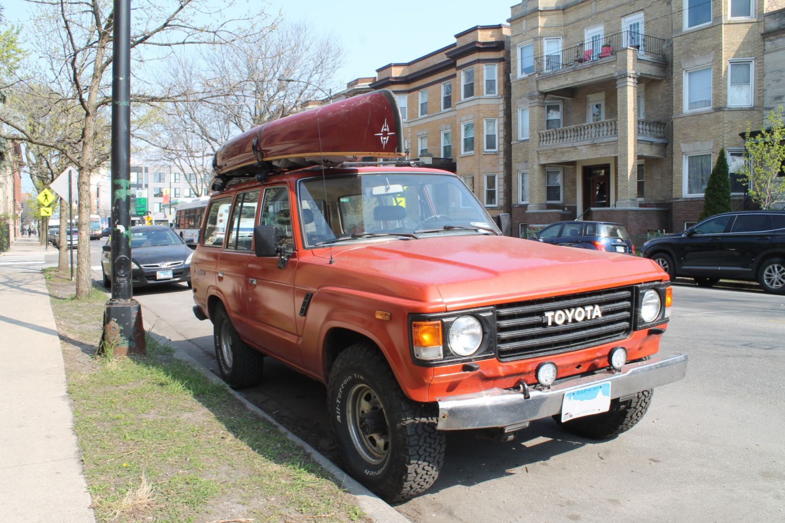 1987 Toyota Land Cruiser Series 60. Edgewater, Chicago, Illinois. Saturday, April 24, 2021.