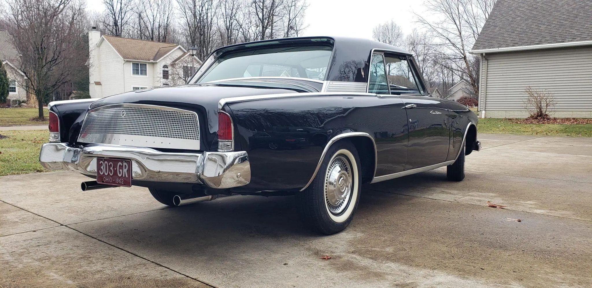 Studebaker Hawk: How Studebaker Made A Mess Of This Raymond Loewy Classic, And How Brooks Stevens Brought It Back 47 Right rear 3q view of a black 1962 Studebaker GT Hawk