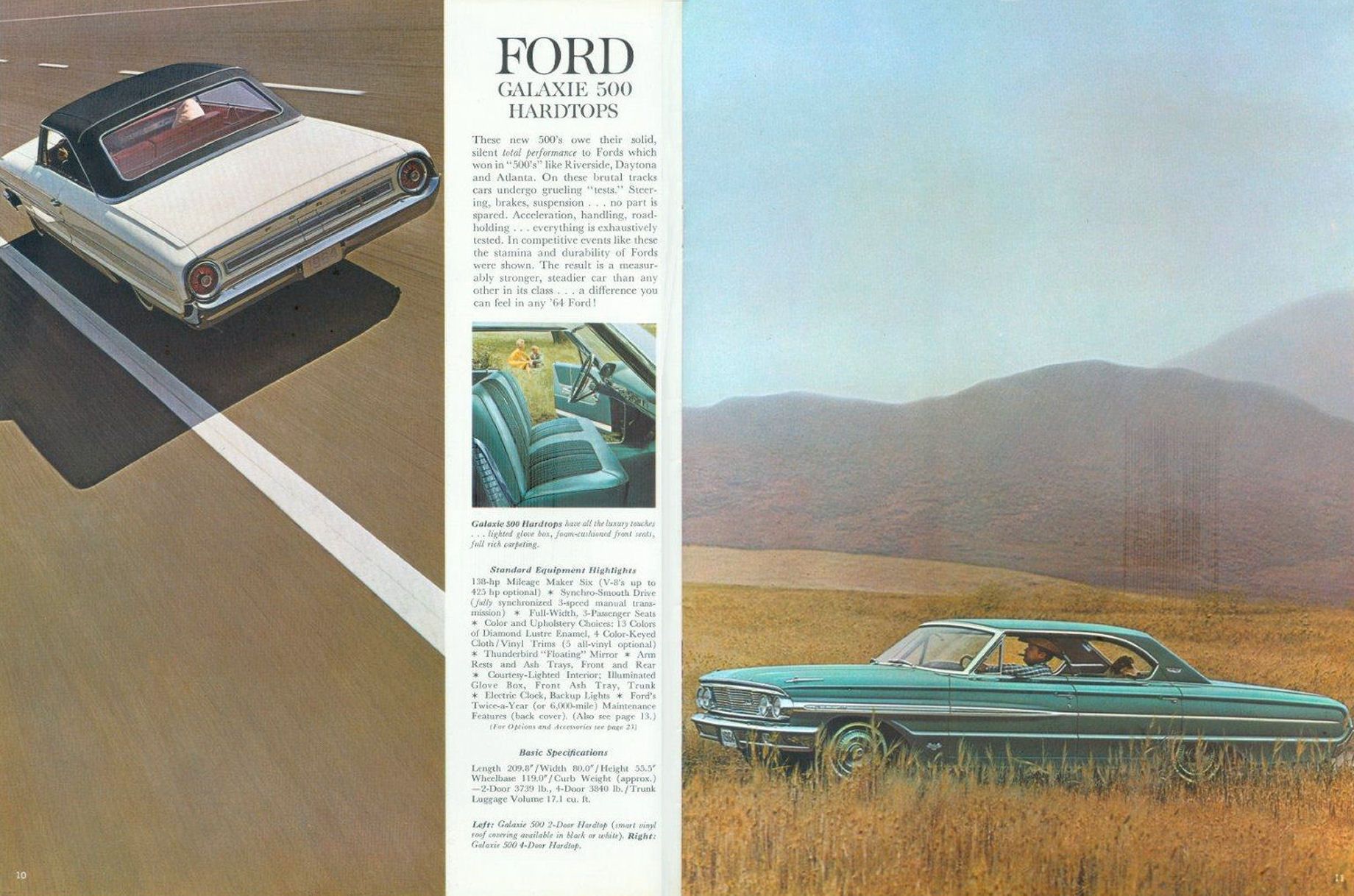 Curbside Musings: 1964 Ford Galaxie 500 Hardtop Coupe – In Another Galaxie 7 1964 Ford brochure, as sourced from www.oldcarbrochures.org.