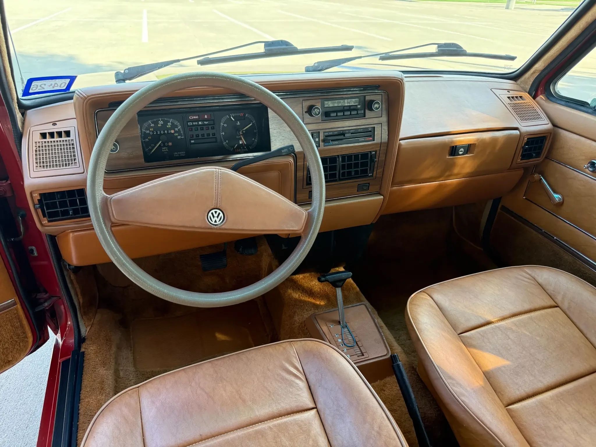 Volkswagen Automatic Seatbelt System: VW First Offered These Door-Mounted Passive Restraints Back In 1975 12 Dashboard of a 1981 VW Rabbit LS