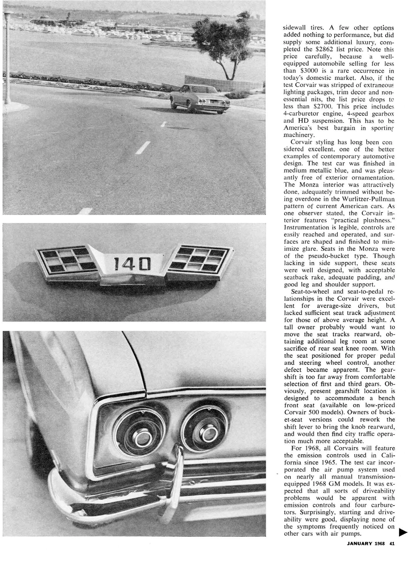 Vintage Car Life Road Test: 1968 Chevrolet Corvair Monza – 