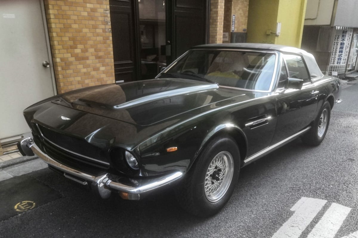 1979 Aston Martin V8 Volante parked on the street