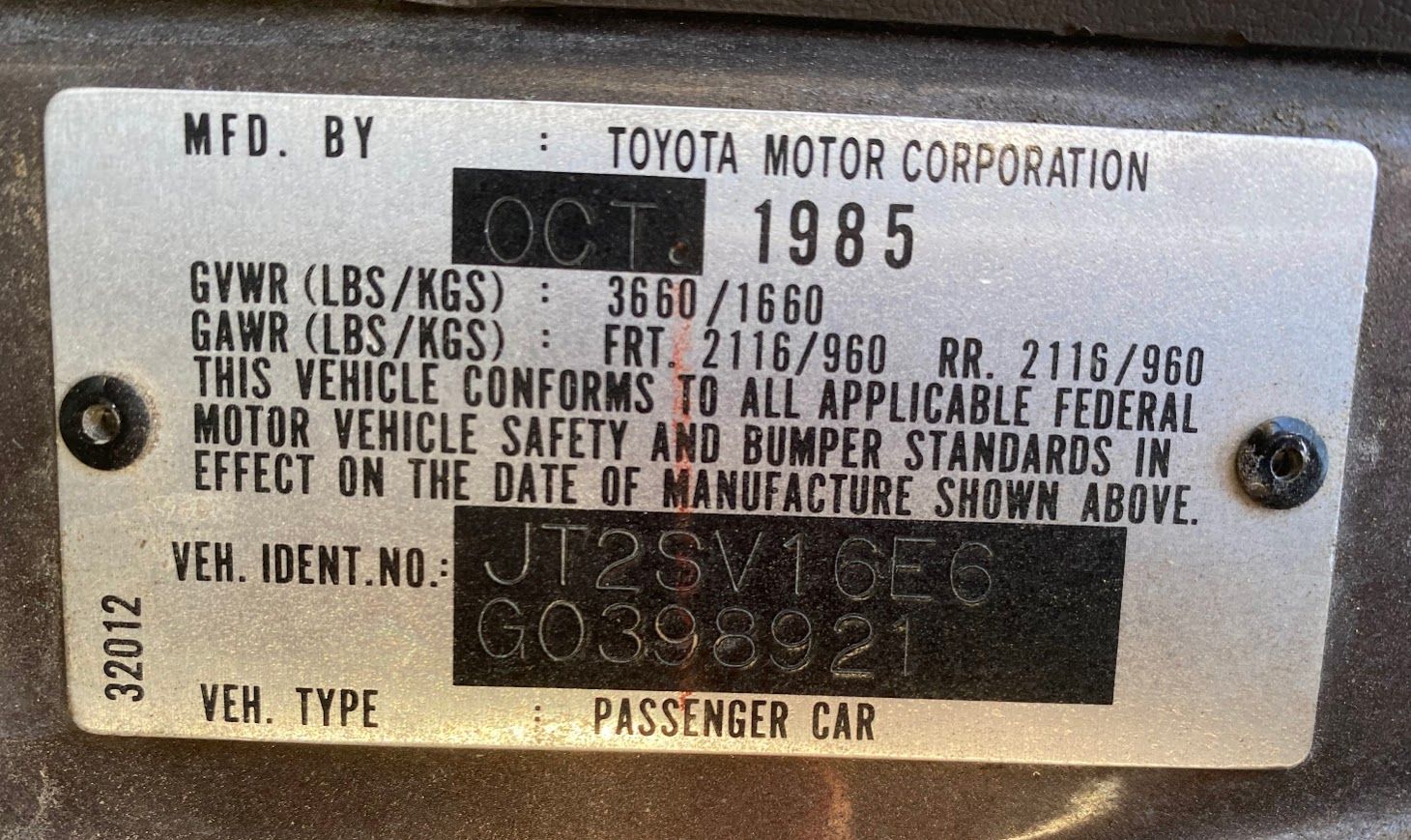 Junkyard Classic: The 516,675 Mile 1986 Toyota Camry LE 11 1986 Toyota Camry LE with 516675 miles