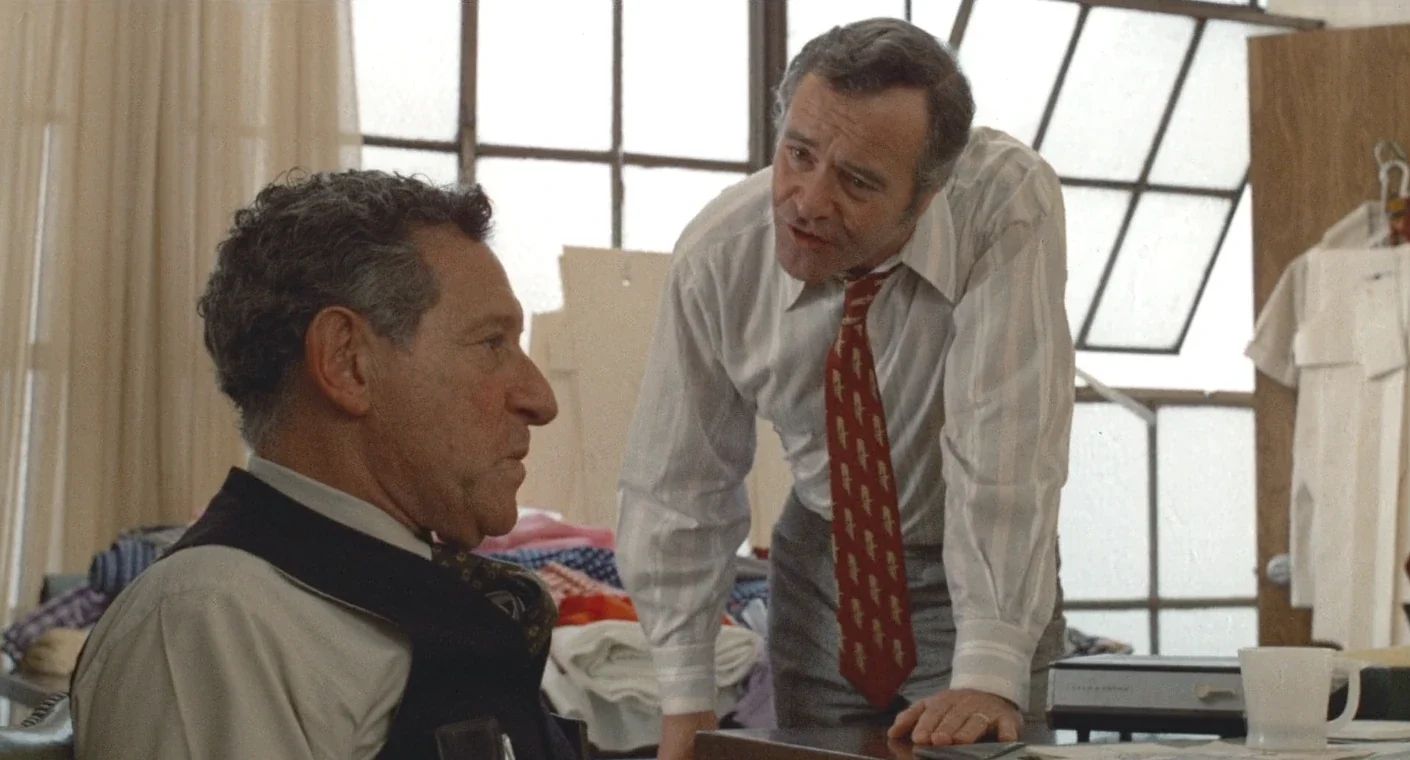 Why The 1972 Lincoln Continental Was The Perfect Movie Costar In This Jack Lemmon Drama 3 Movie screenshot of Jack Lemmon leaning over a desk arguing with actor Jack Gilford