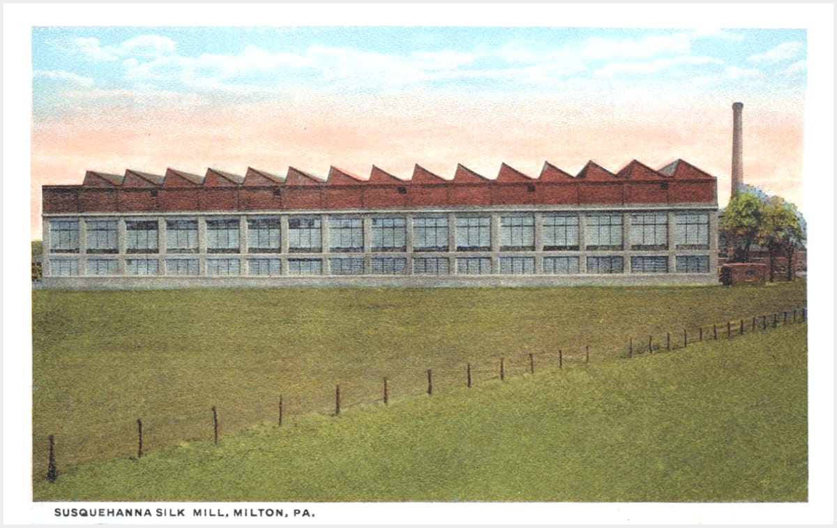 Susquehanna Silk Mill postcard