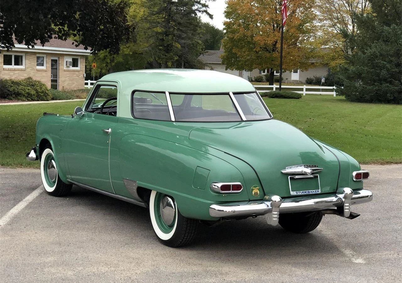 1978 Oldsmobile Toronado XS: Unusual Bent-Glass Special Edition Reinvents The 1947 Studebaker 12 Left rear 3q view of a 1947 Studebaker
