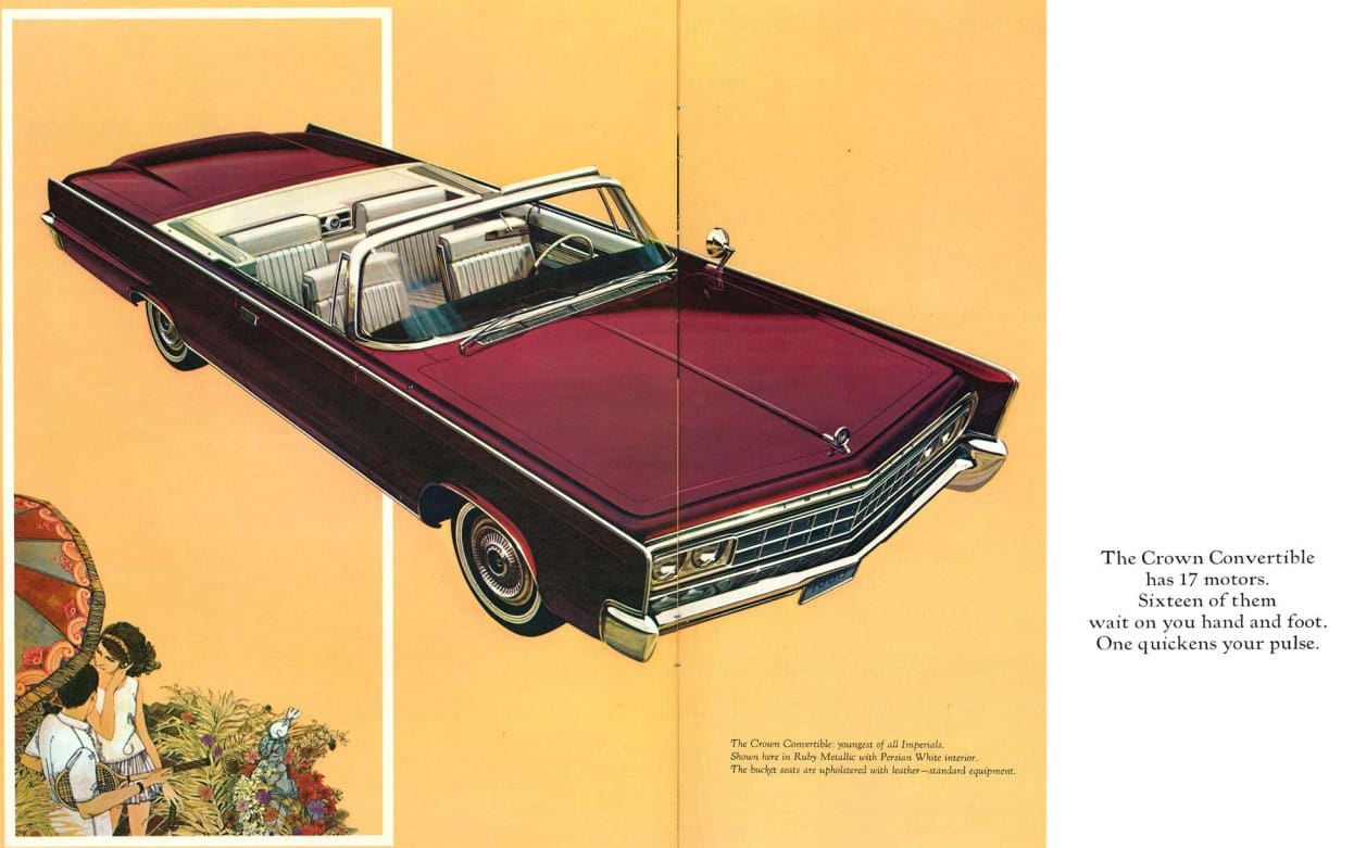 Brochure image of 1966 Imperial Crown Convertible