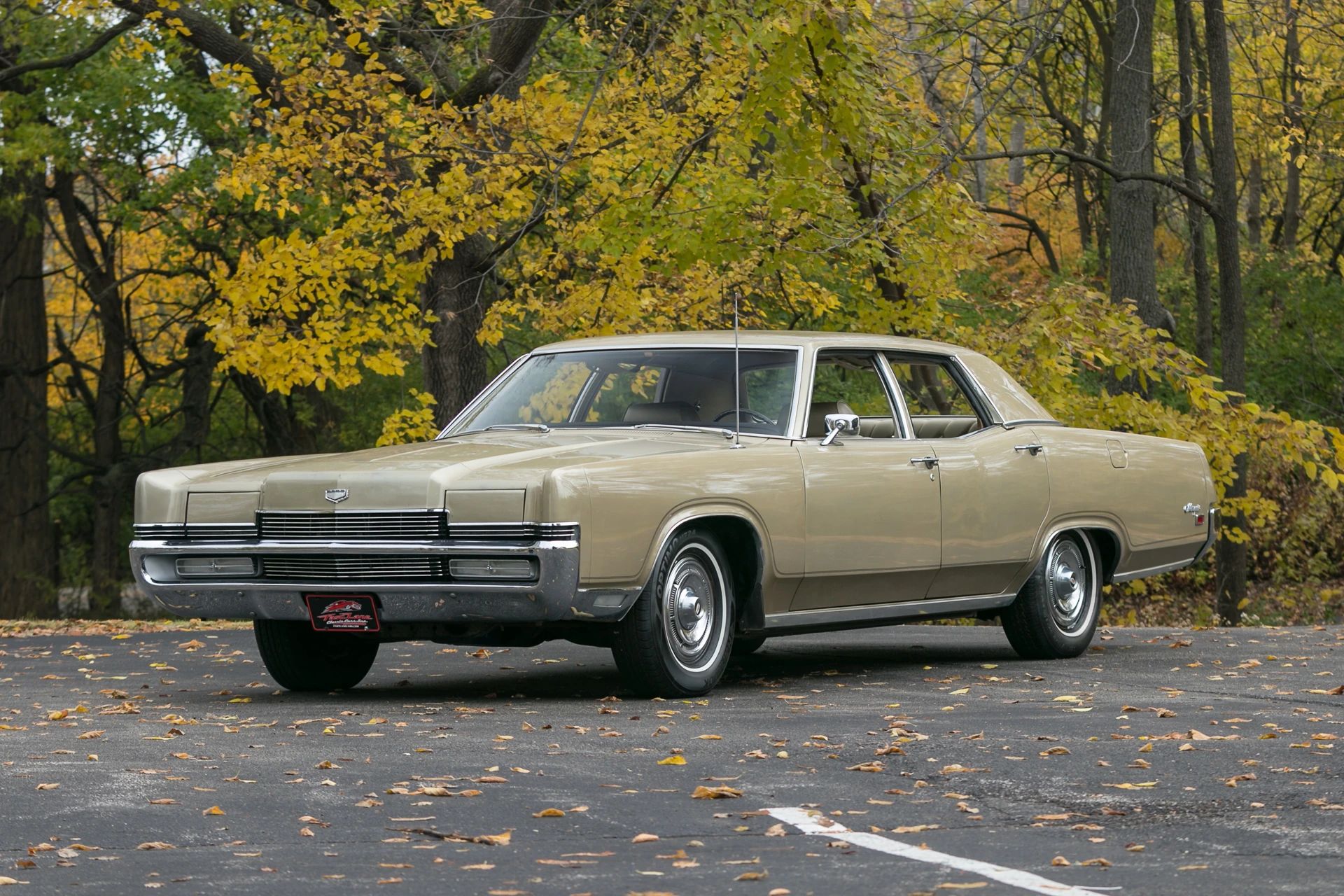 Vintage Car Life Review: 1967 Mercury Marquis — "Has The American Public Gone Soft?" 21 Left front 3q view of a 1969 Mercury Marquis pillared sedan