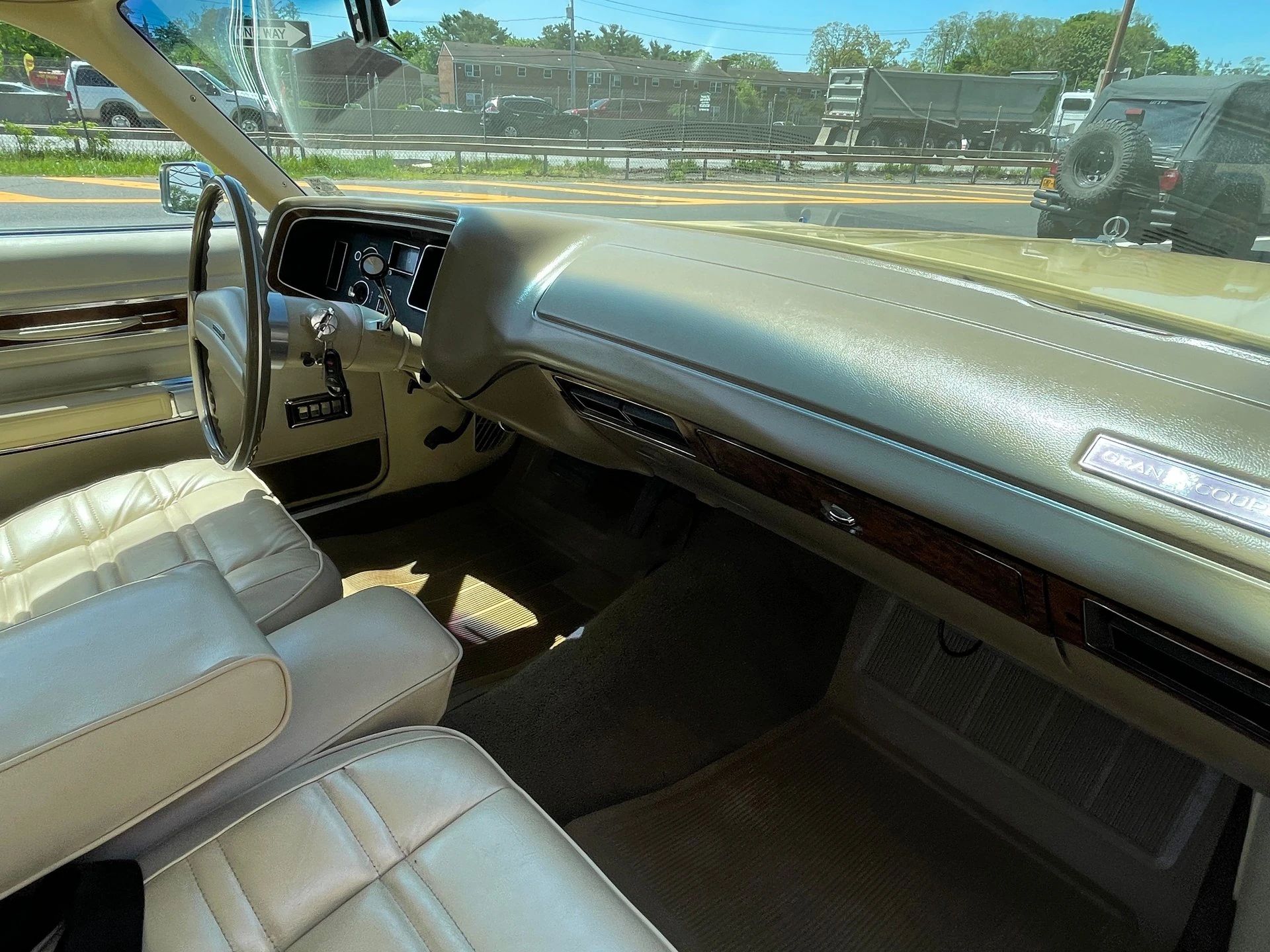 Right side of the dashboard of a 1973 Plymouth C-body hardtop
