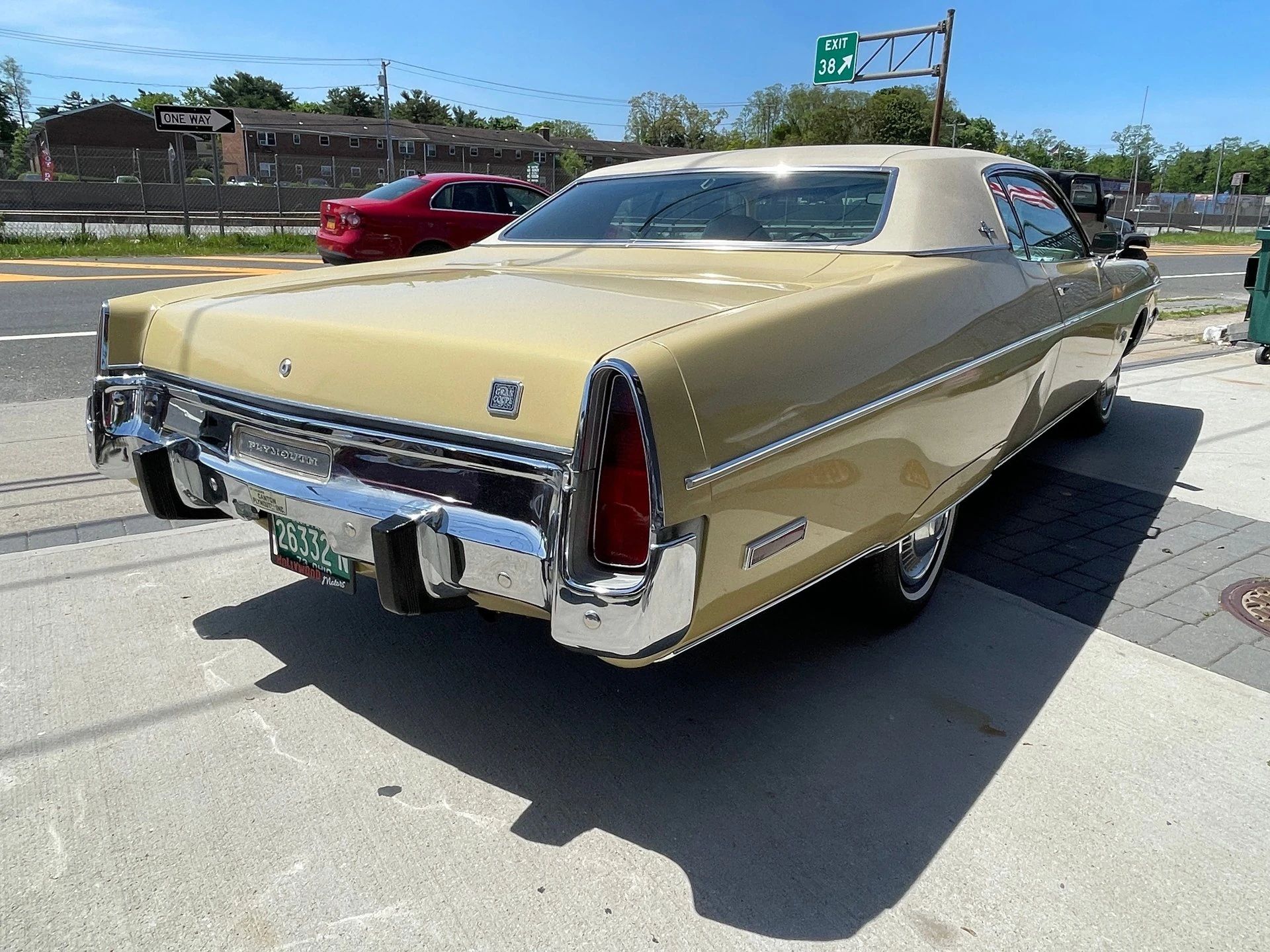 Right rear 3q view of a 1973 Plymouth C-body hardtop
