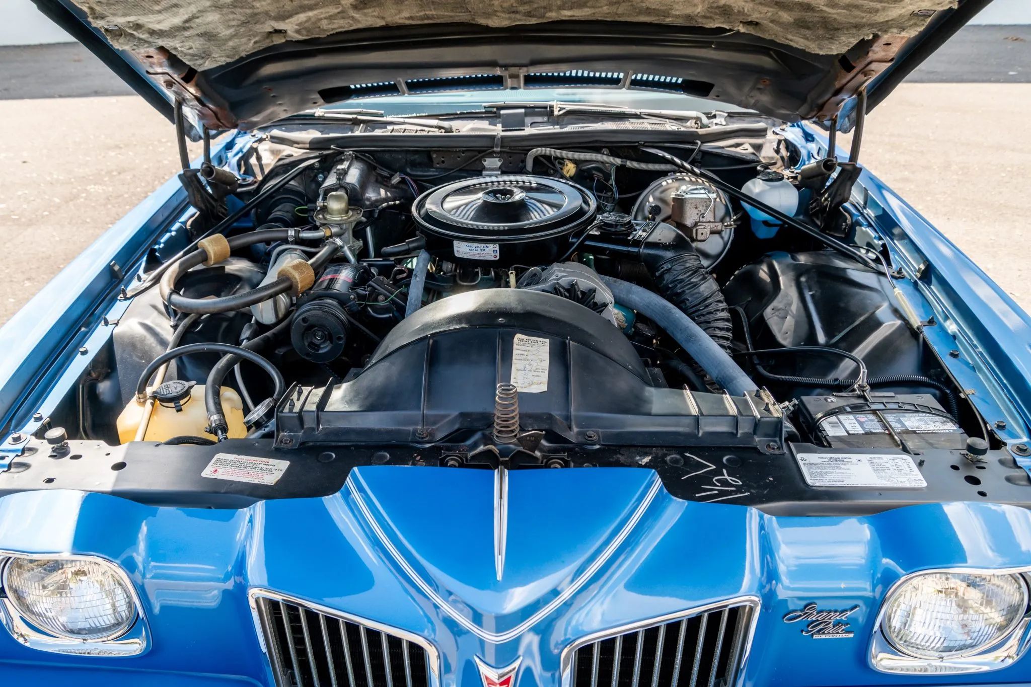 1973 Pontiac Grand Prix SJ 455: The Most Desirable Colonnade Grand Prix, In A Soulful Shade of Blue 7 455 engine in a blue Grand Prix
