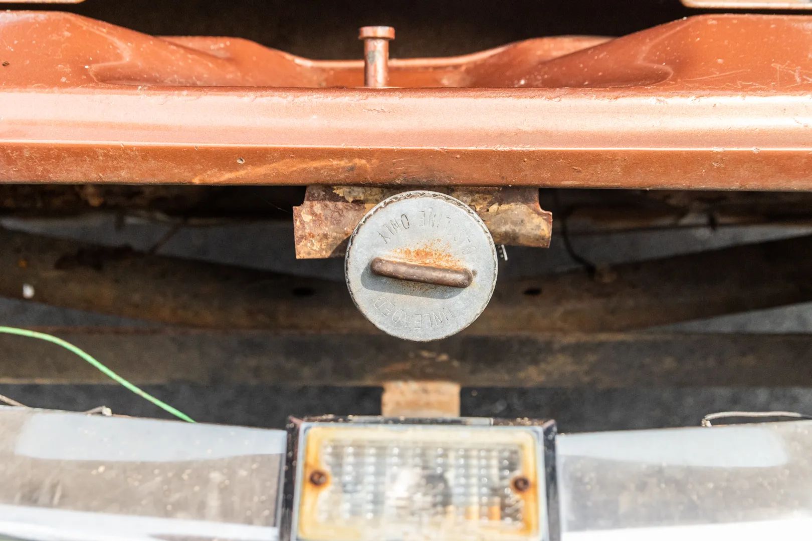 Fuel filler of a 1975 Eldorado wagon conversion