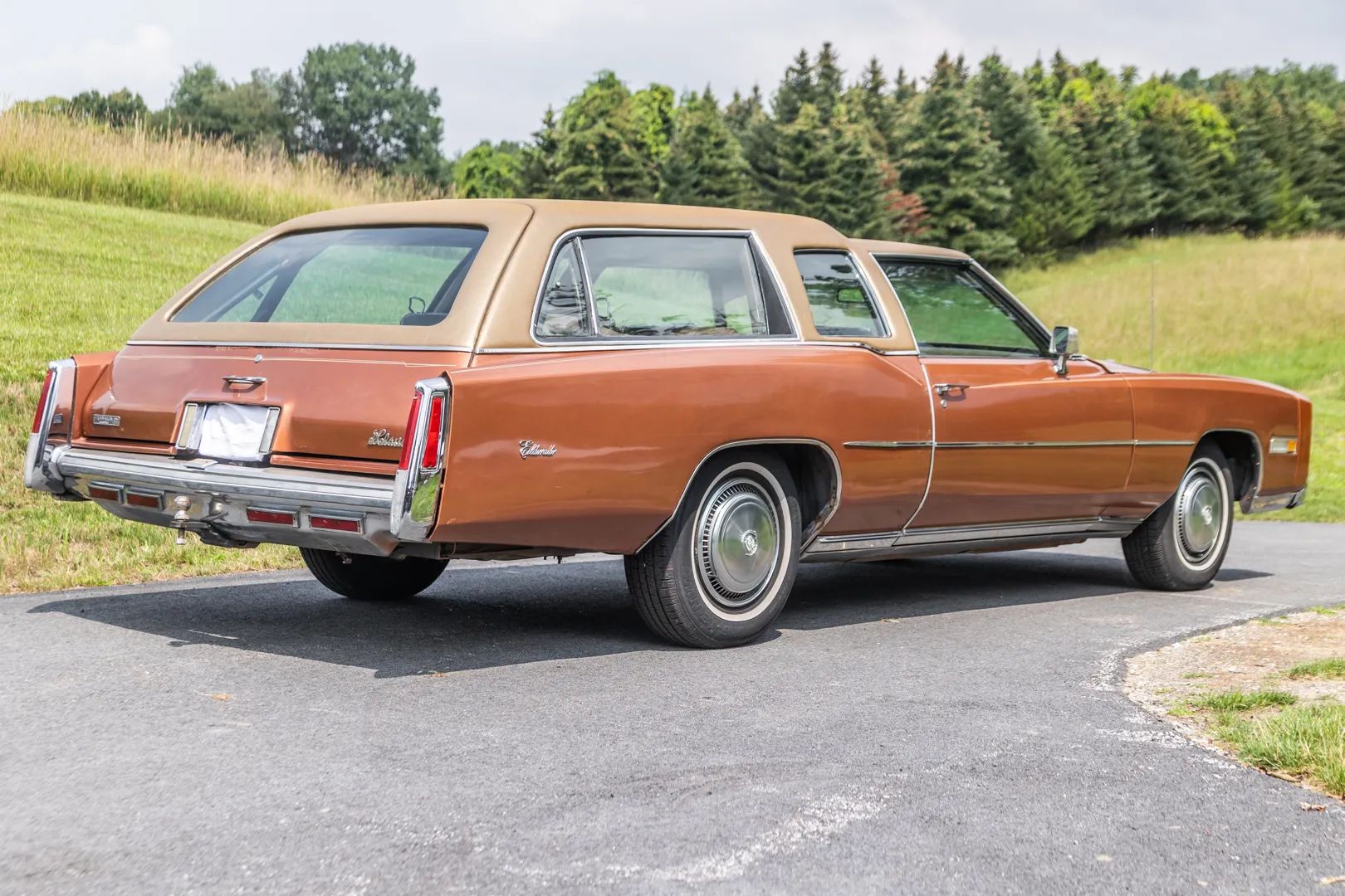 Rear 3q view of a 1975 Eldorado wagon conversion
