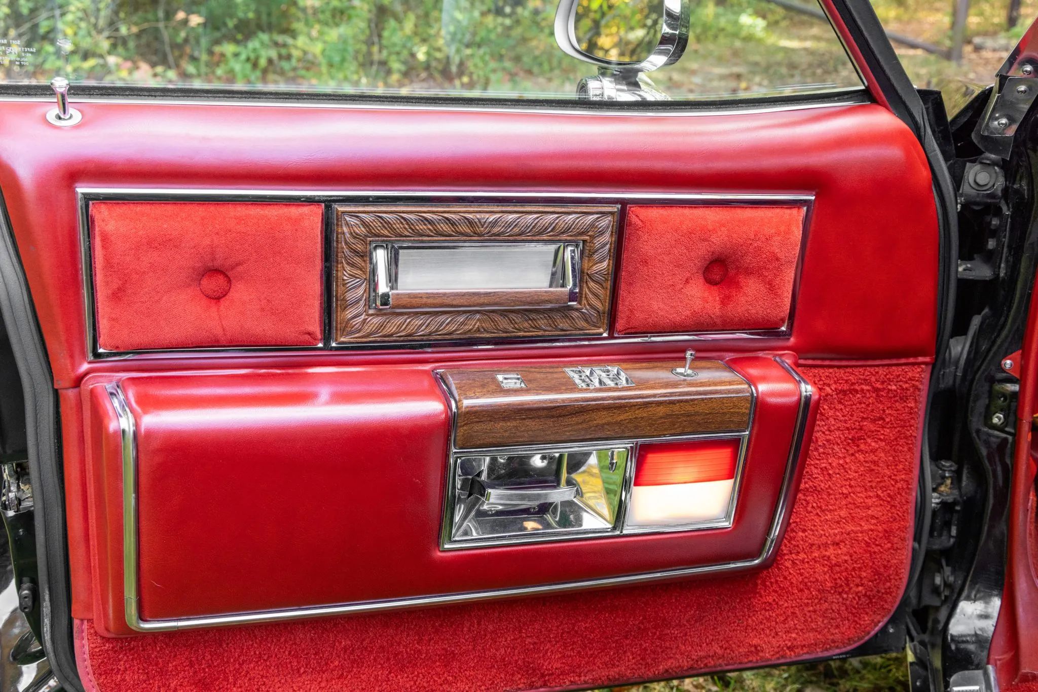 Driver's door trim of a 1977 Buick