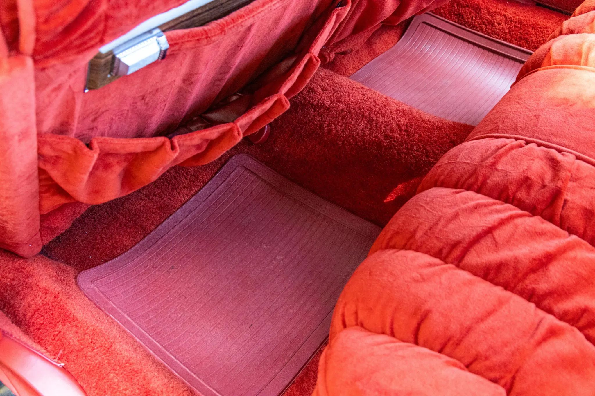 Rear footwell of a 1977 Buick Electra Park Avenue sedan