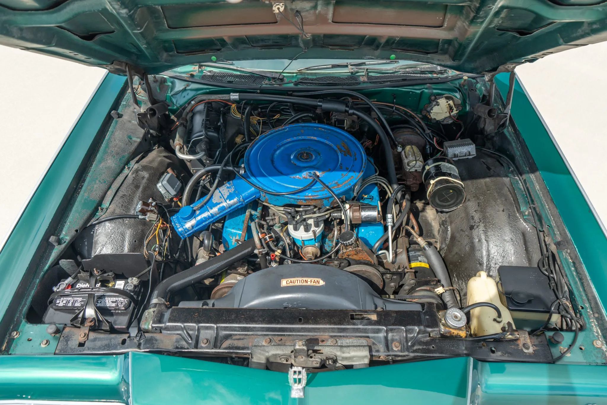 460 engine under the hood of a 1977 Marquis