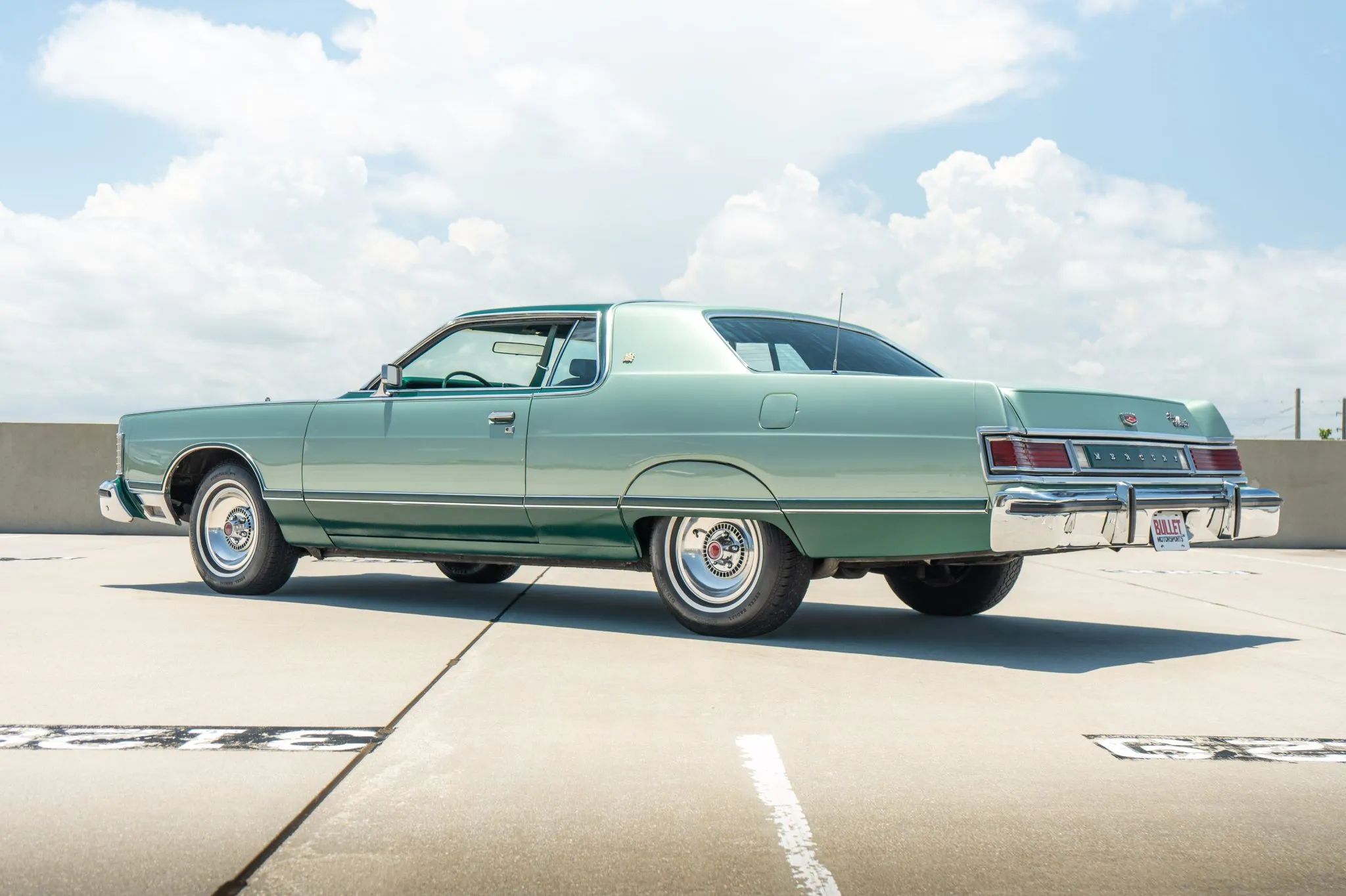 Left rear 3q view of a 1977 Grand Marquis hardtop