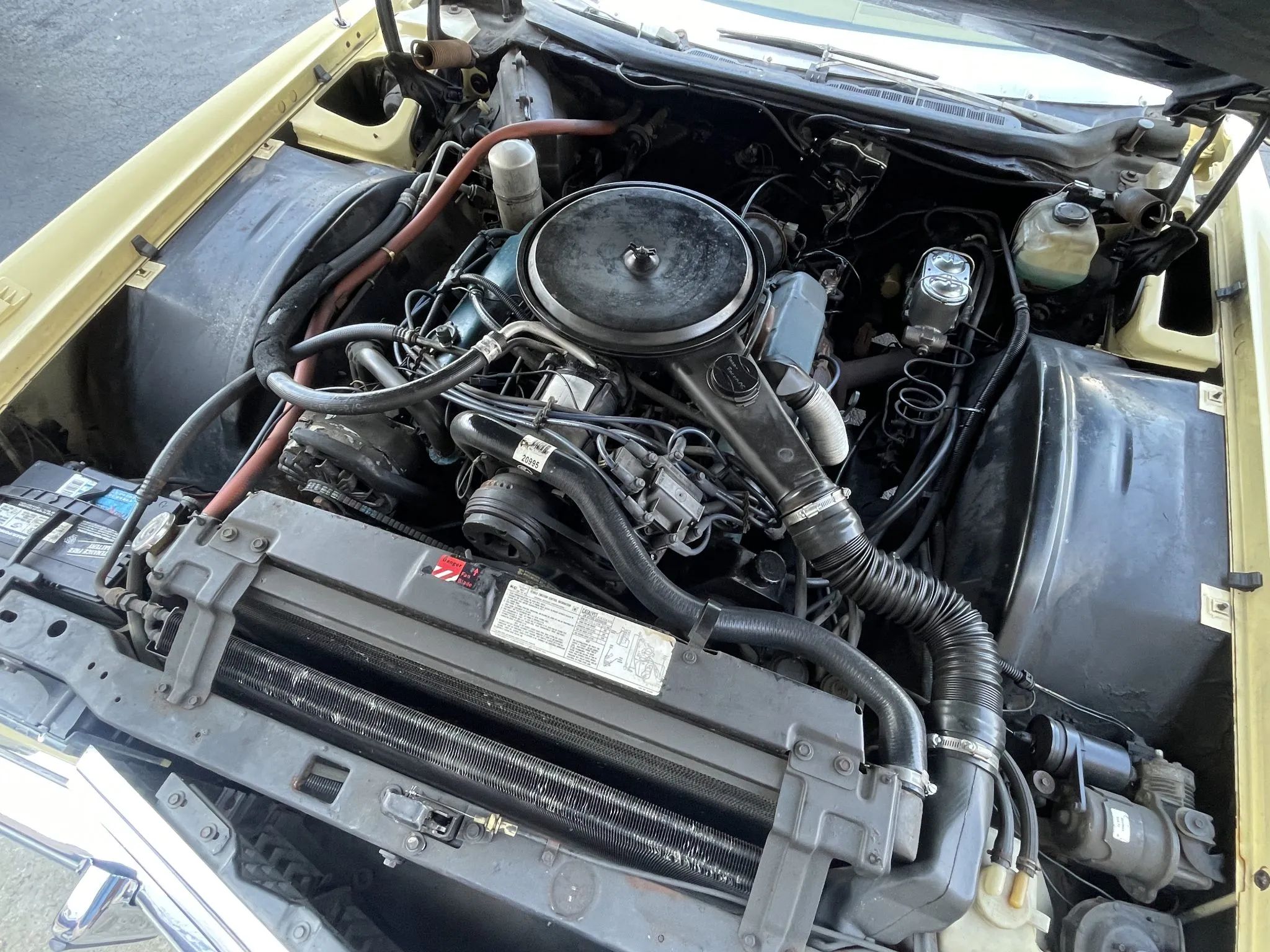 Engine in a 1978 Cadillac Eldorado