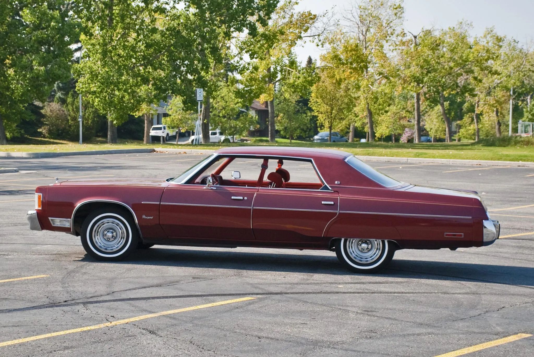 Left side view of a 1978 Chrysler Newport four-door