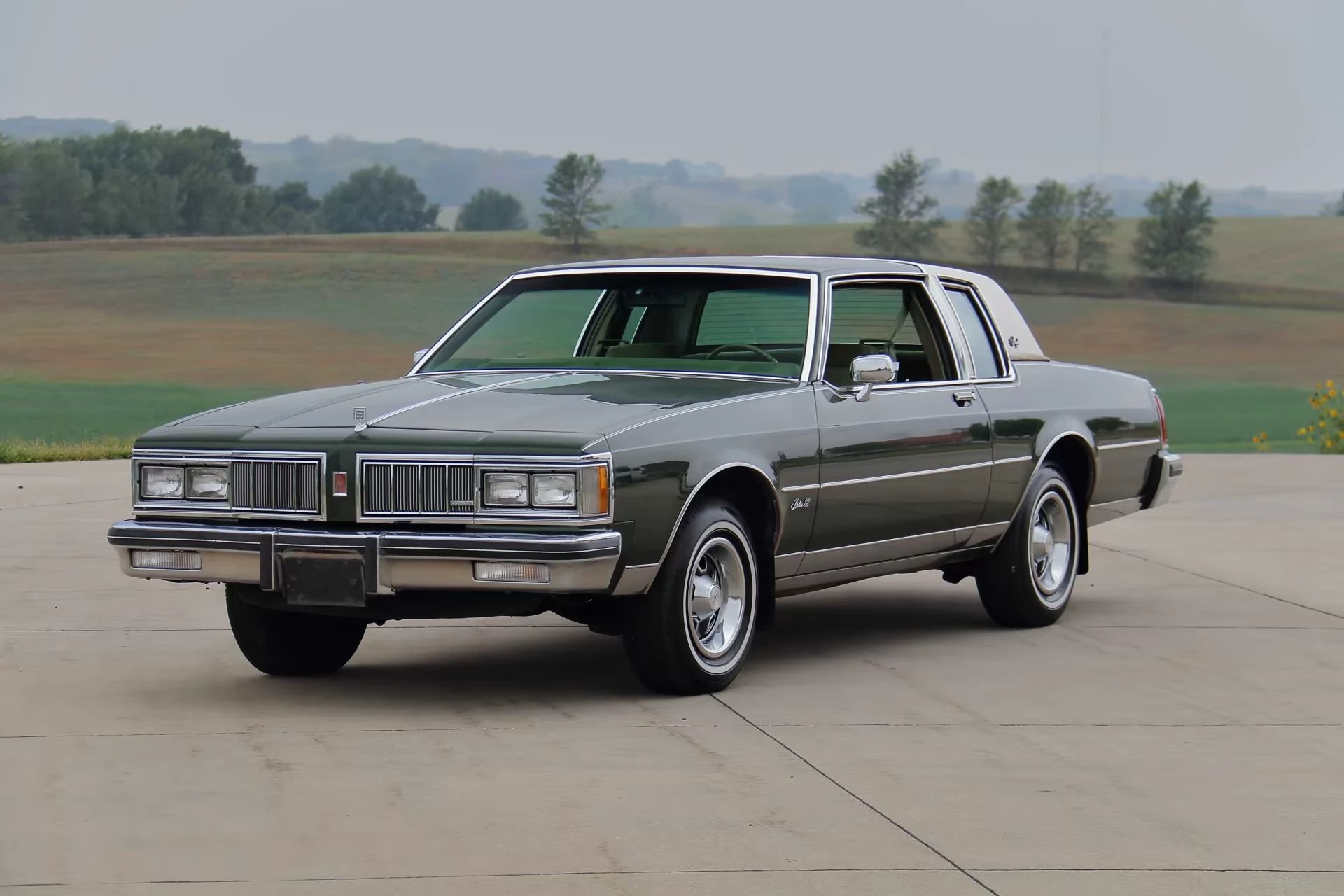 1980 Oldsmobile Delta 88 Royale Coupe With Diesel V-8: Disco-Era Diesel Survivor 2 Left front 3q view of a 1980 Oldsmobile 88