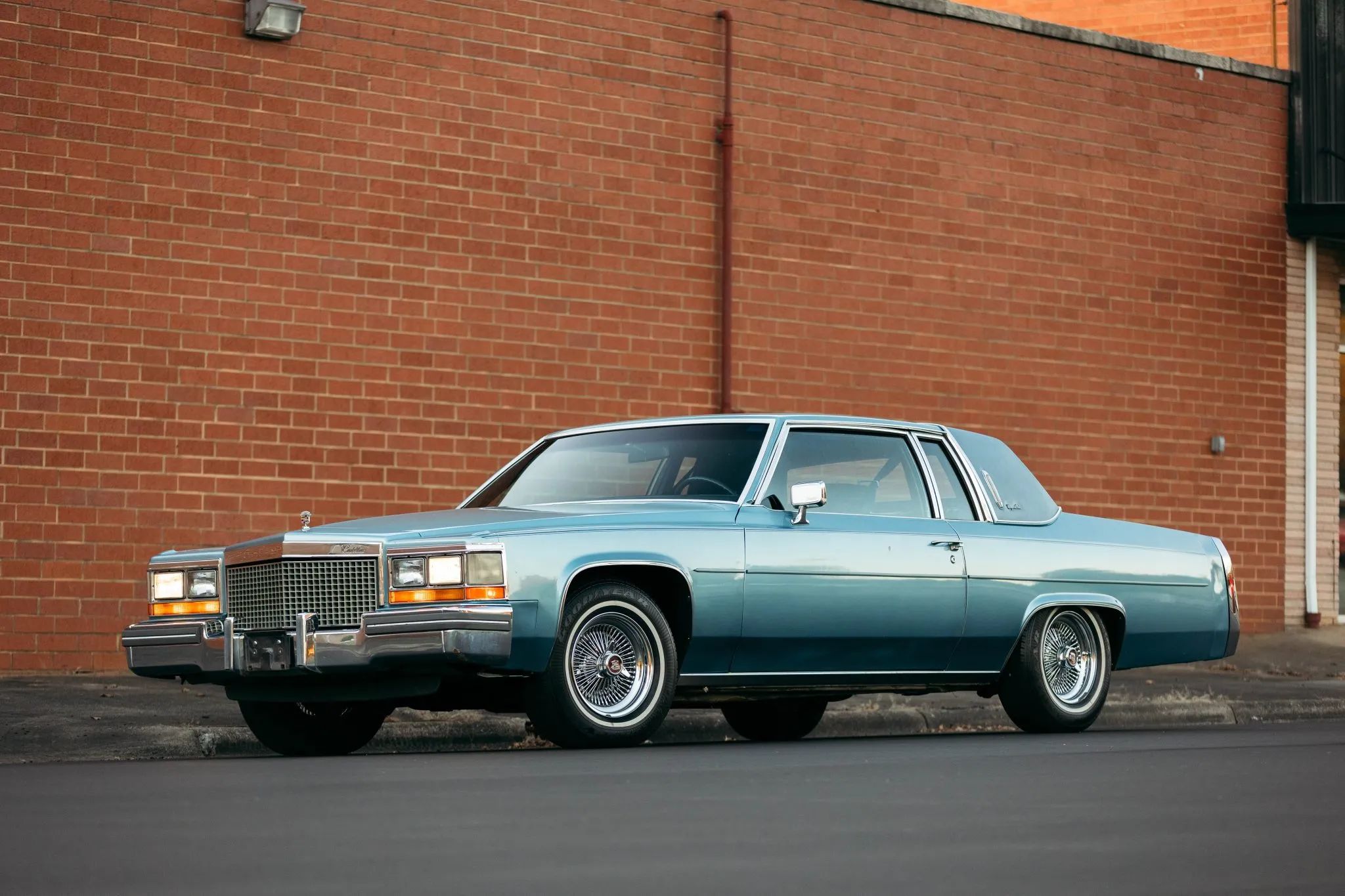 Left front 3q view of a 1981 Cadillac Coupe de Ville