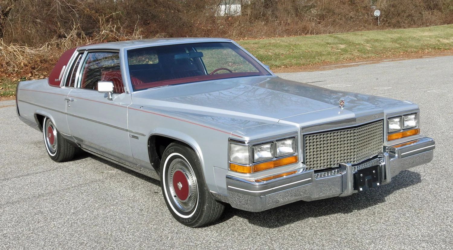 Right front 3q view of a 1981 Cadillac Coupe de Ville