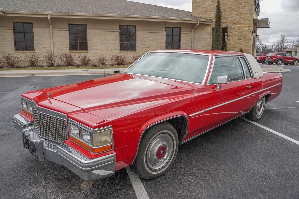 Left front 3q view of a 1981 Cadillac Coupe de Ville