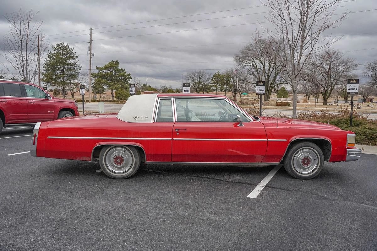 Right side view of a 1981 Cadillac Coupe de Ville