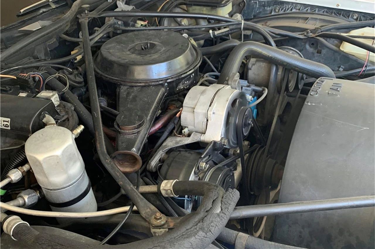 V-6 engine in a 1982 Cadillac