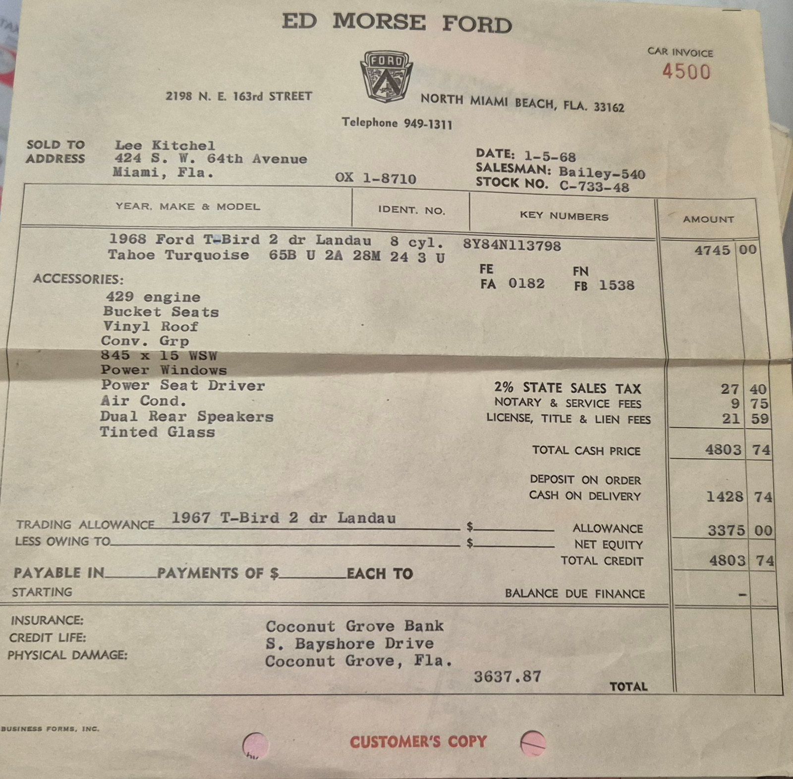 1968 Thunderbird Landau: I Get To Drive My First American Car - And It's The Nicest Car I've Ever Driven 13 54988633336 f9ce8f24b0 h